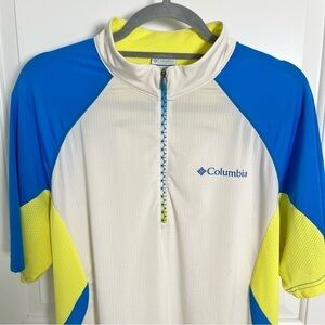 Columbia Omni Freeze Hiking Cycling Biking Zip-up Jersey Shirt-Men Size XL